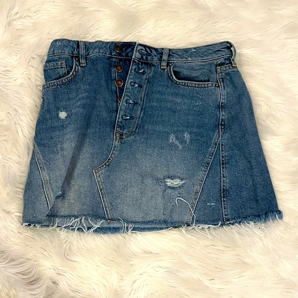 We The Free/Free People denim mini skirt, 30